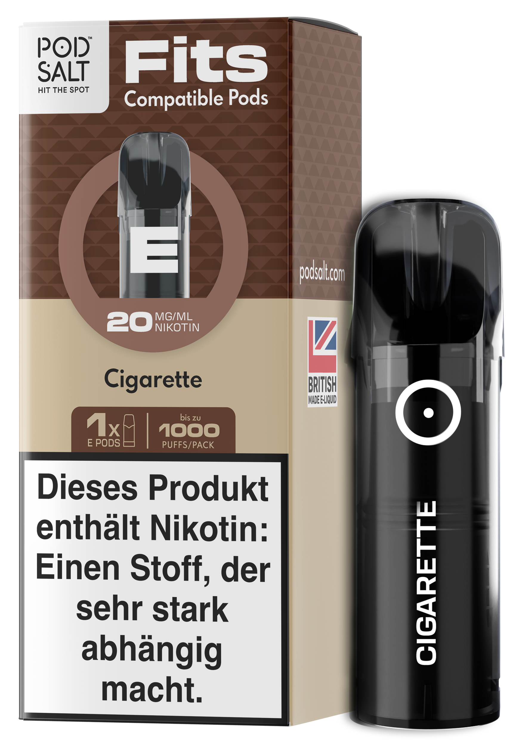 Pod Salt - Fits Pods Cigarette 20mg/ml - 3 Pack