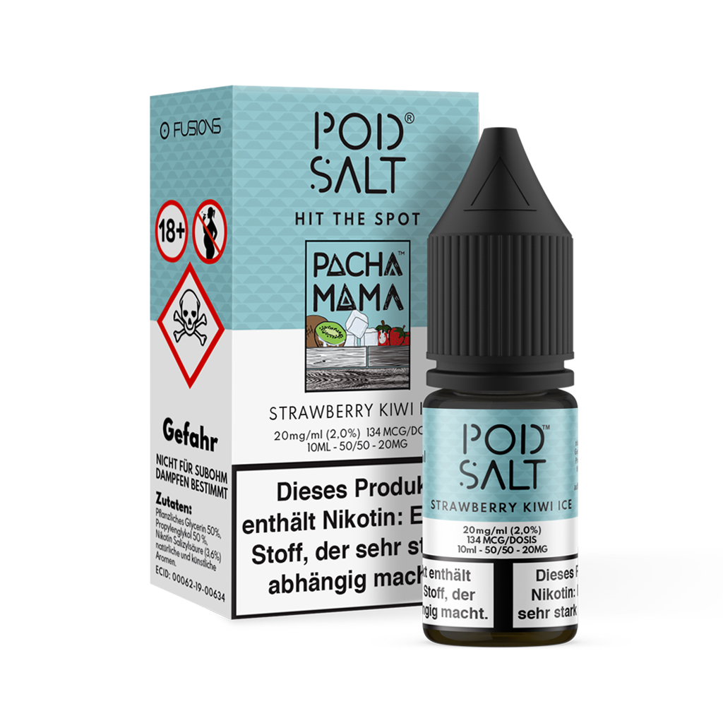 Pod Salt Fusion - Strawberry Kiwi Ice 10 ml