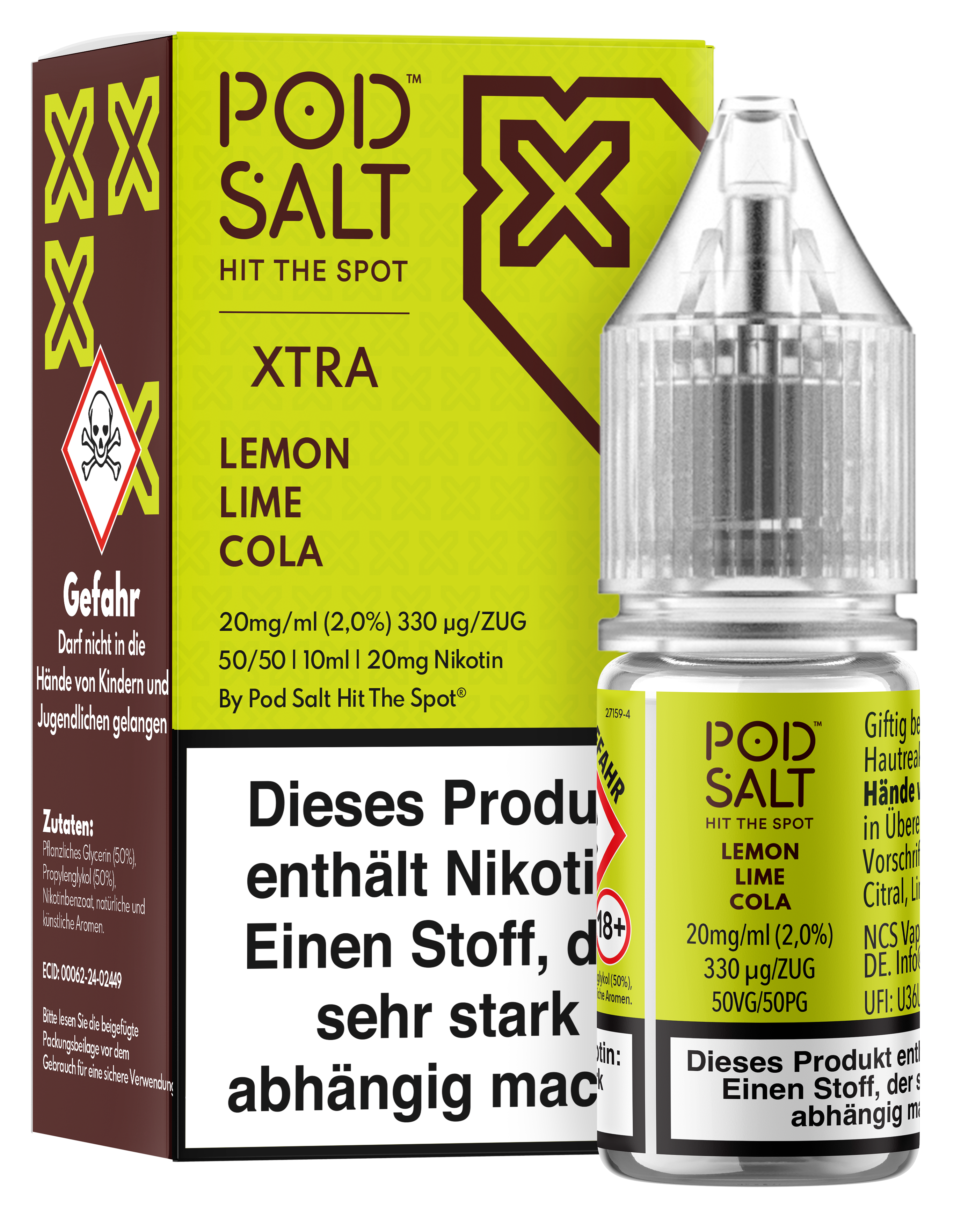 Pod Salt Xtra - Lemon Lime Cola 10 ml