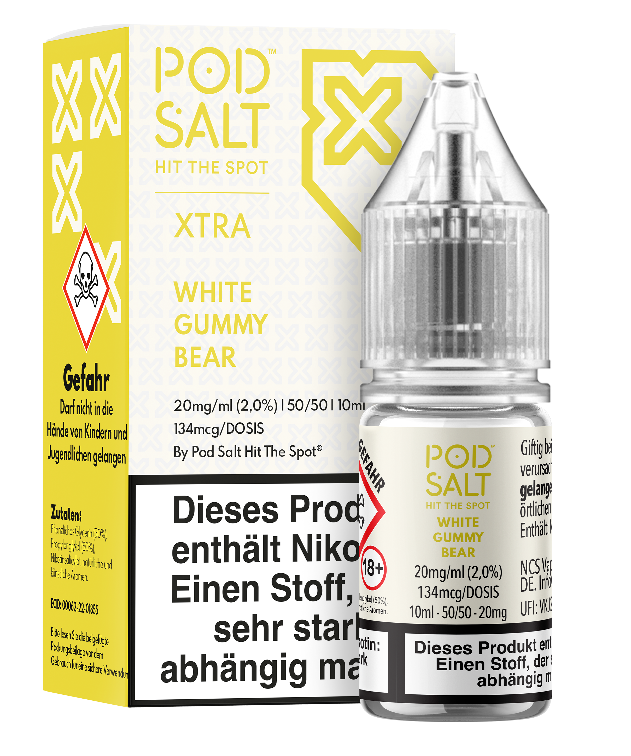 Pod Salt Xtra - White Gummy Bear 10 ml