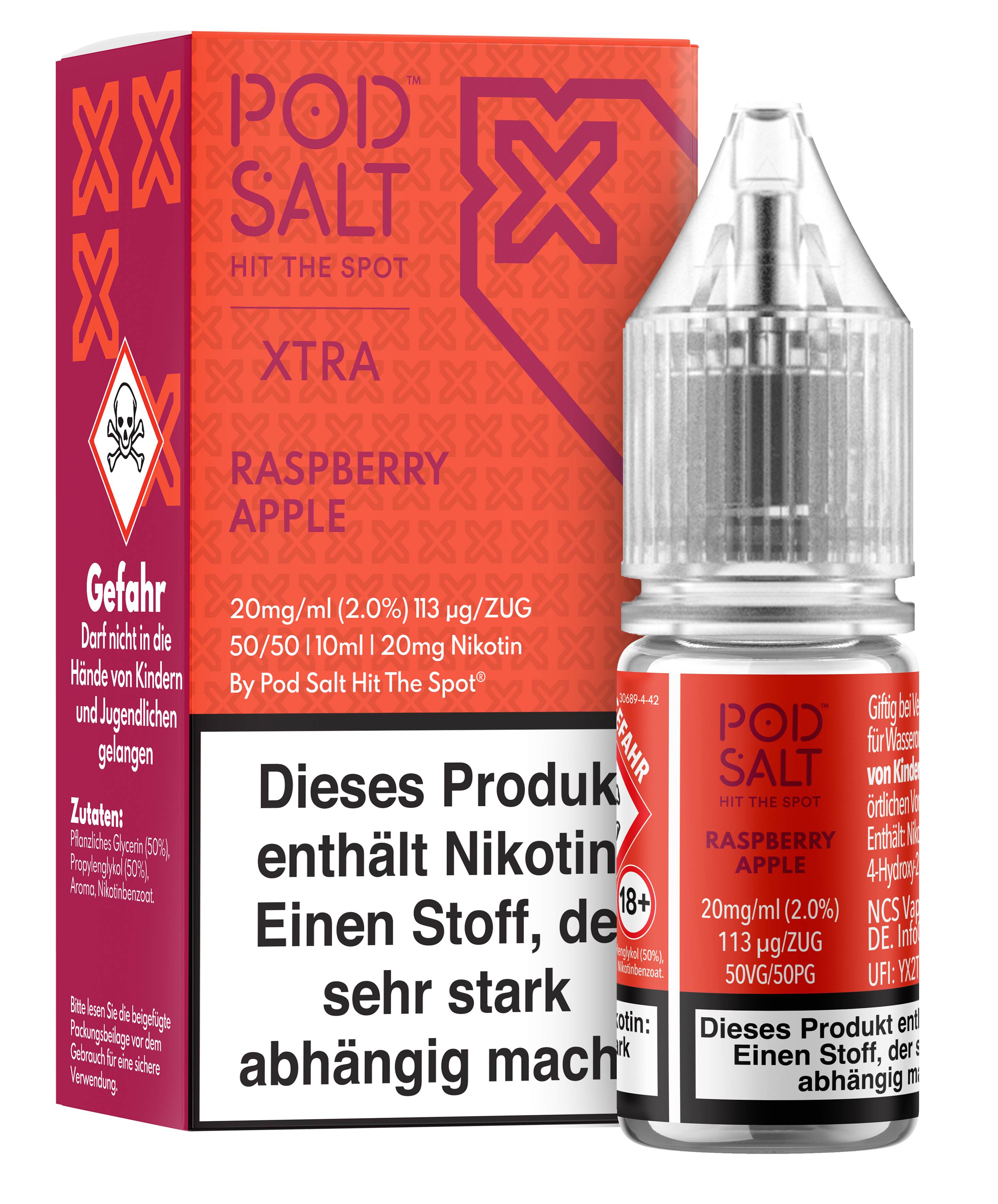 Pod Salt Xtra - Raspberry Apple 10 ml