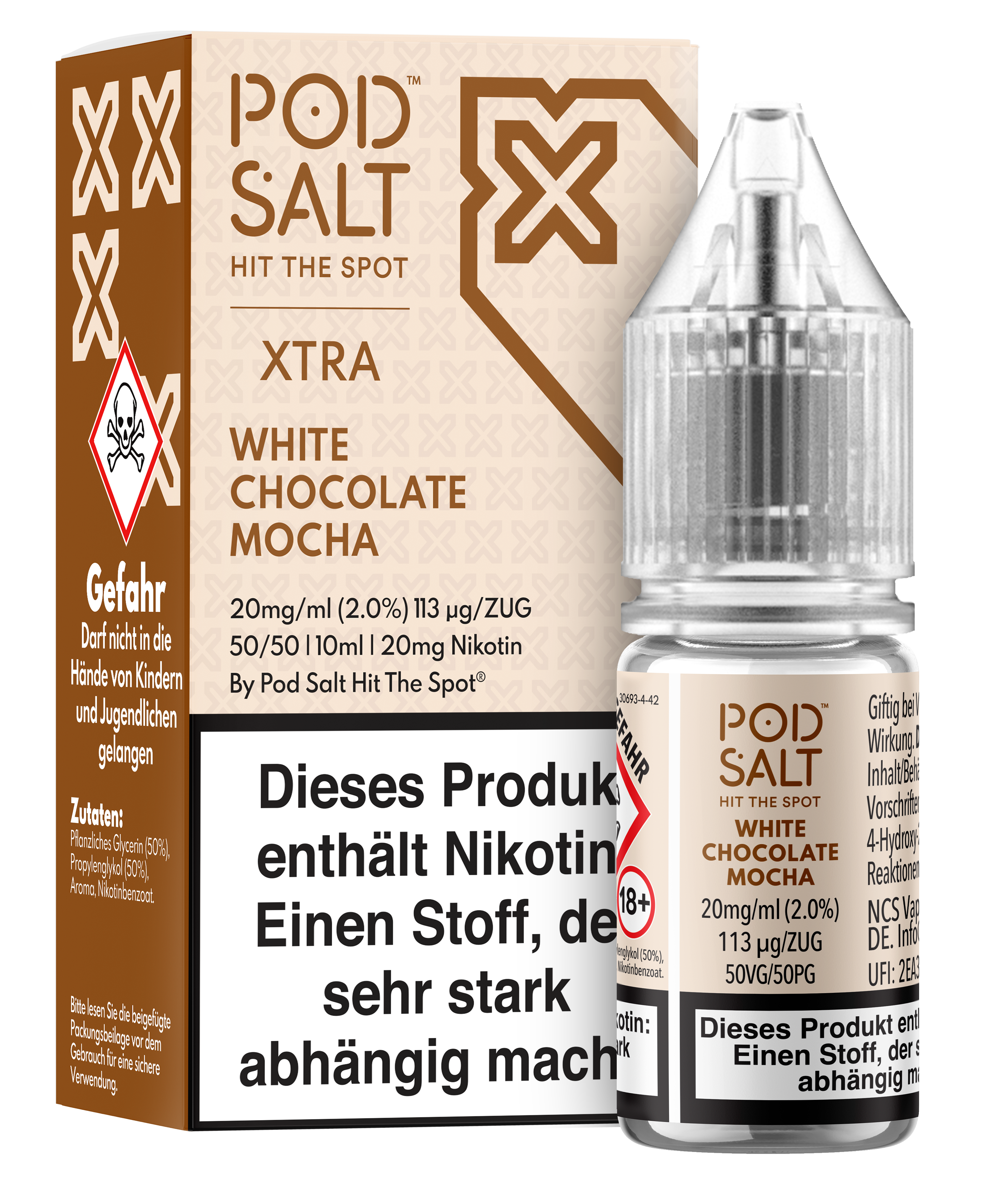 Pod Salt Xtra - White Chocolate Mocha 10 ml