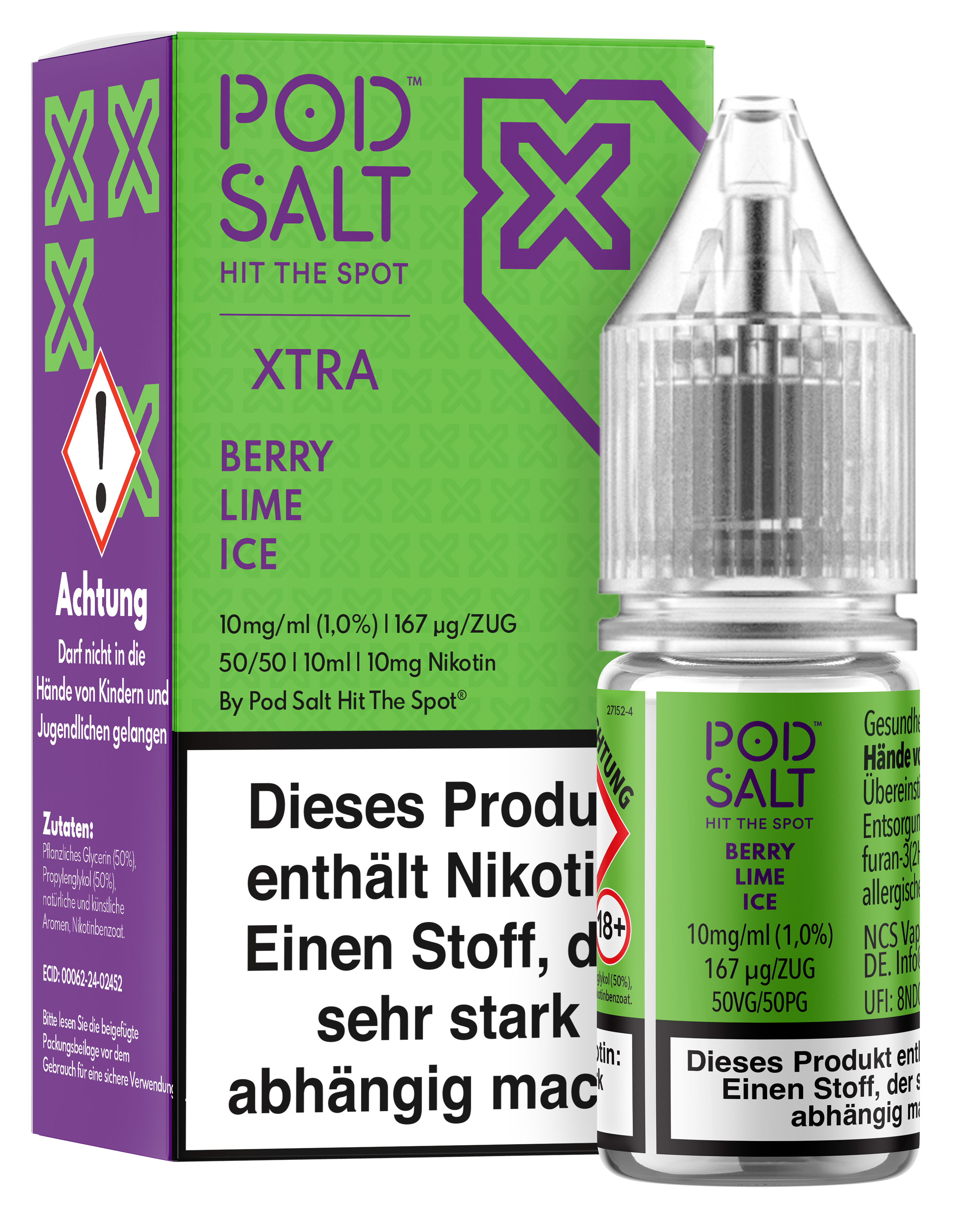Pod Salt Xtra - Berry Lime Ice 10 ml