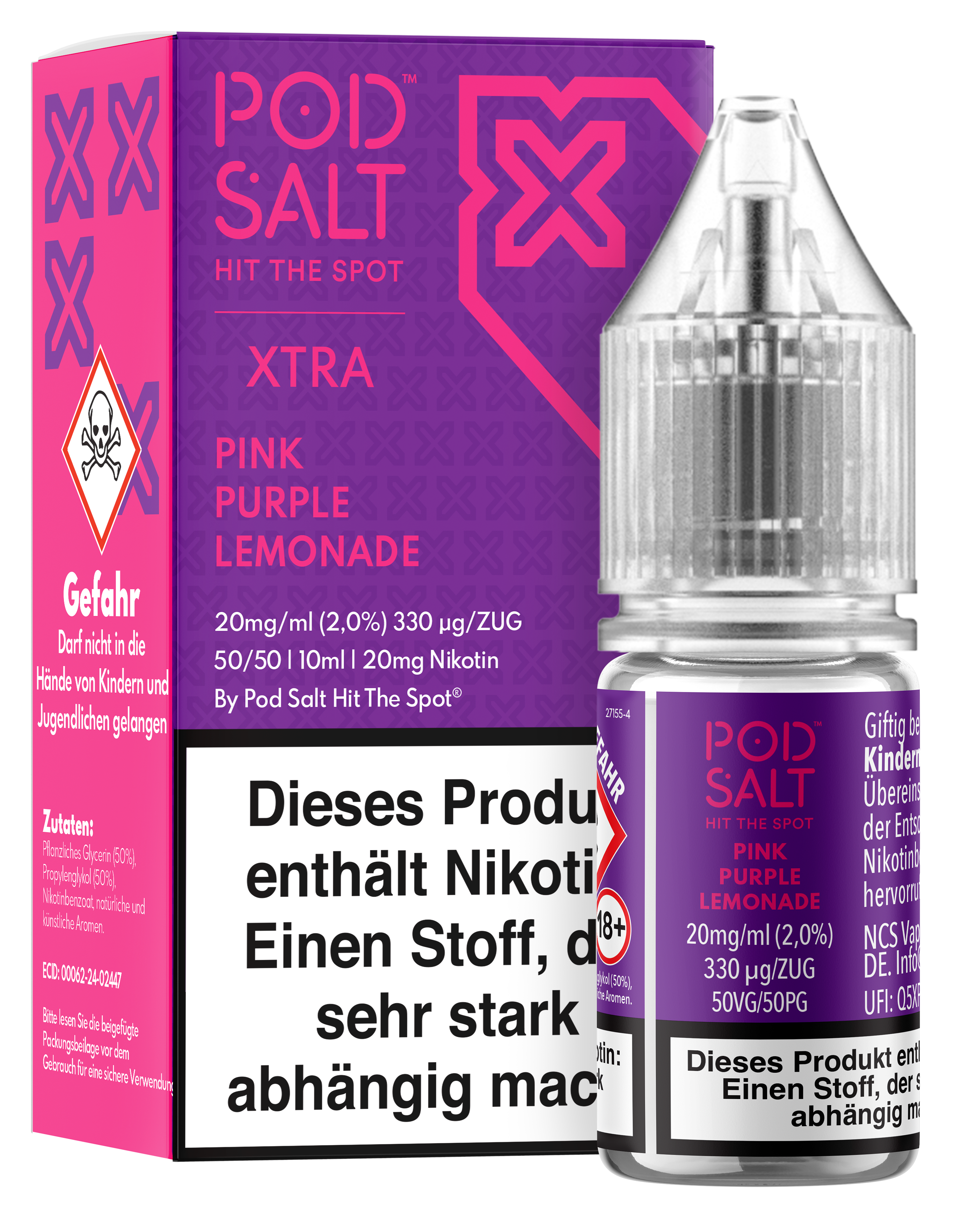 Pod Salt Xtra - Pink Purple Lemonade 10 ml