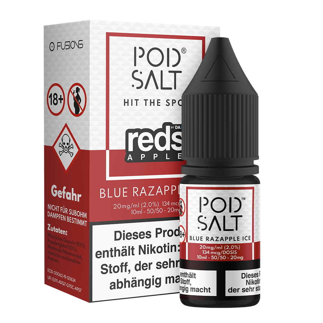 Pod Salt Fusion - Blue Razapple Ice 10 ml