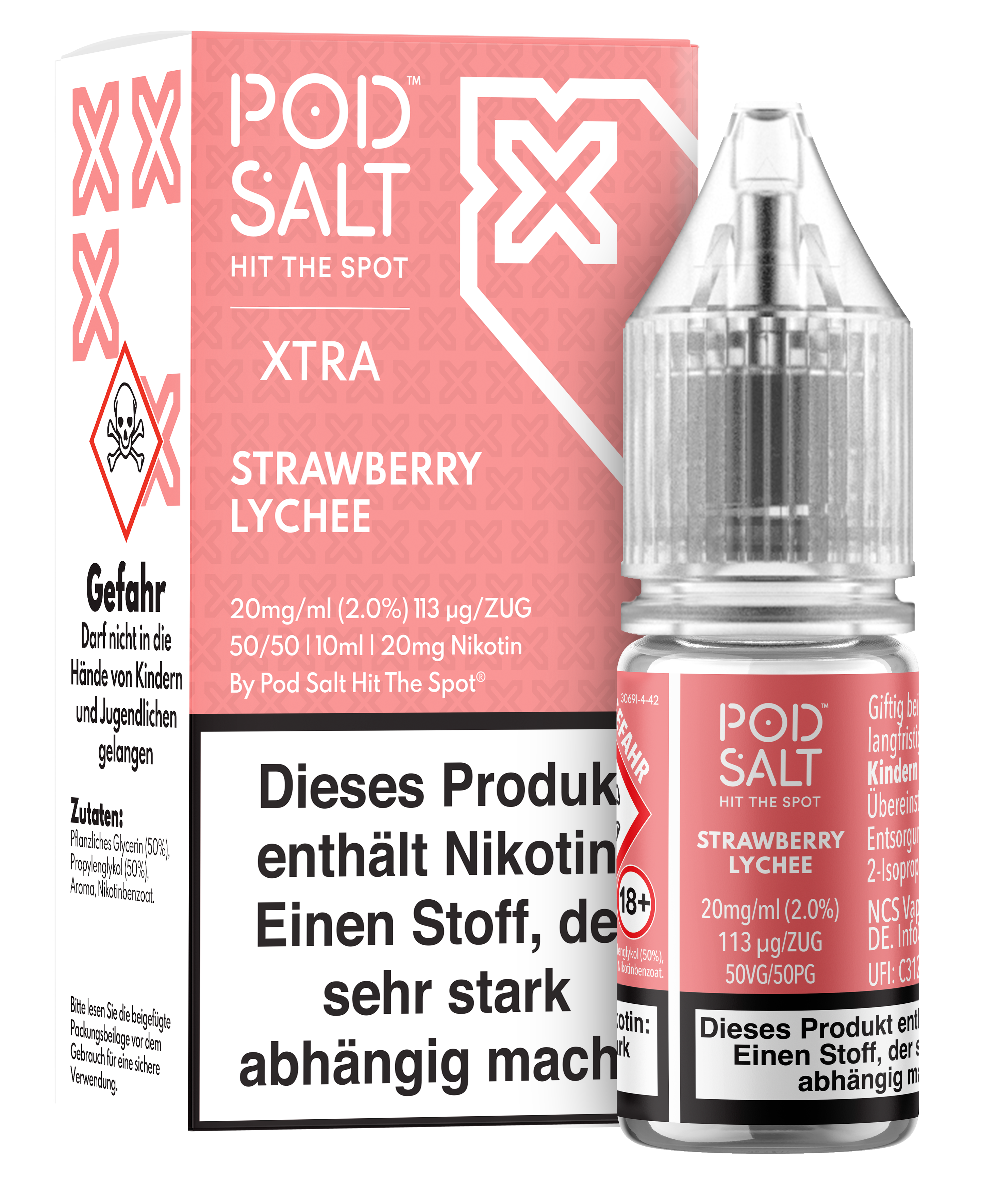 Pod Salt Xtra - Strawberry Lychee 10 ml