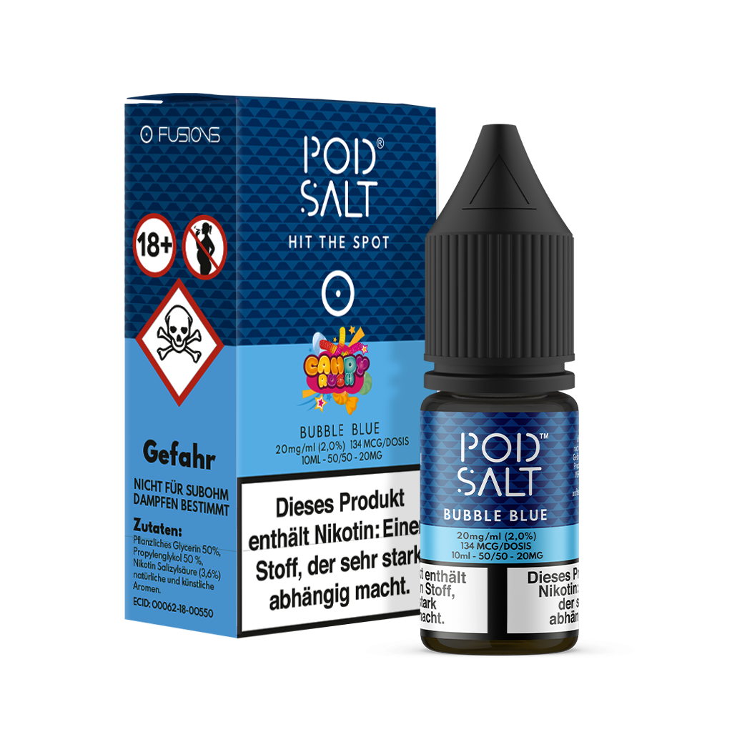 Pod Salt Fusion - Bubble Blue 10 ml