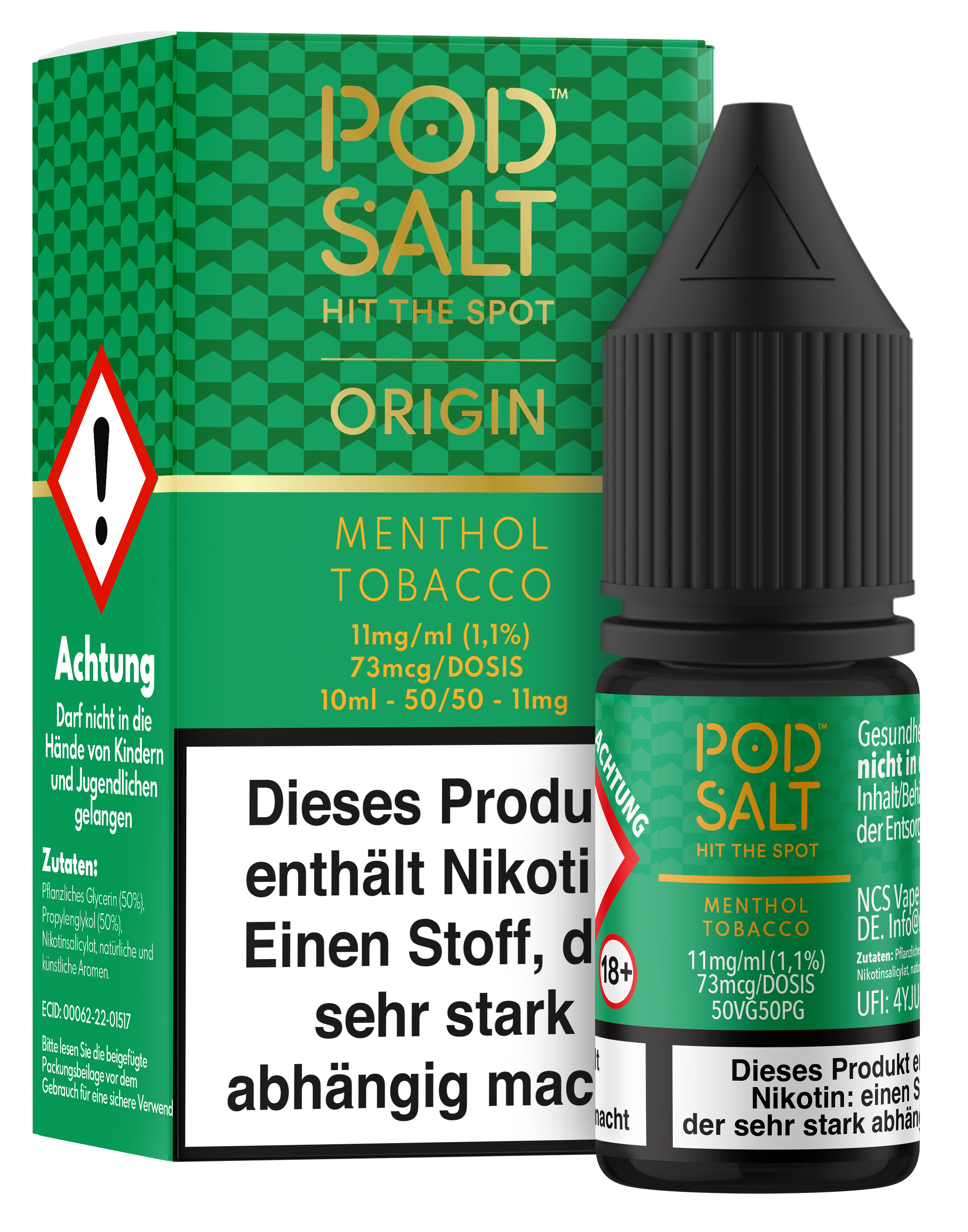 Pod Salt Origin - Menthol Tobacco 10 ml